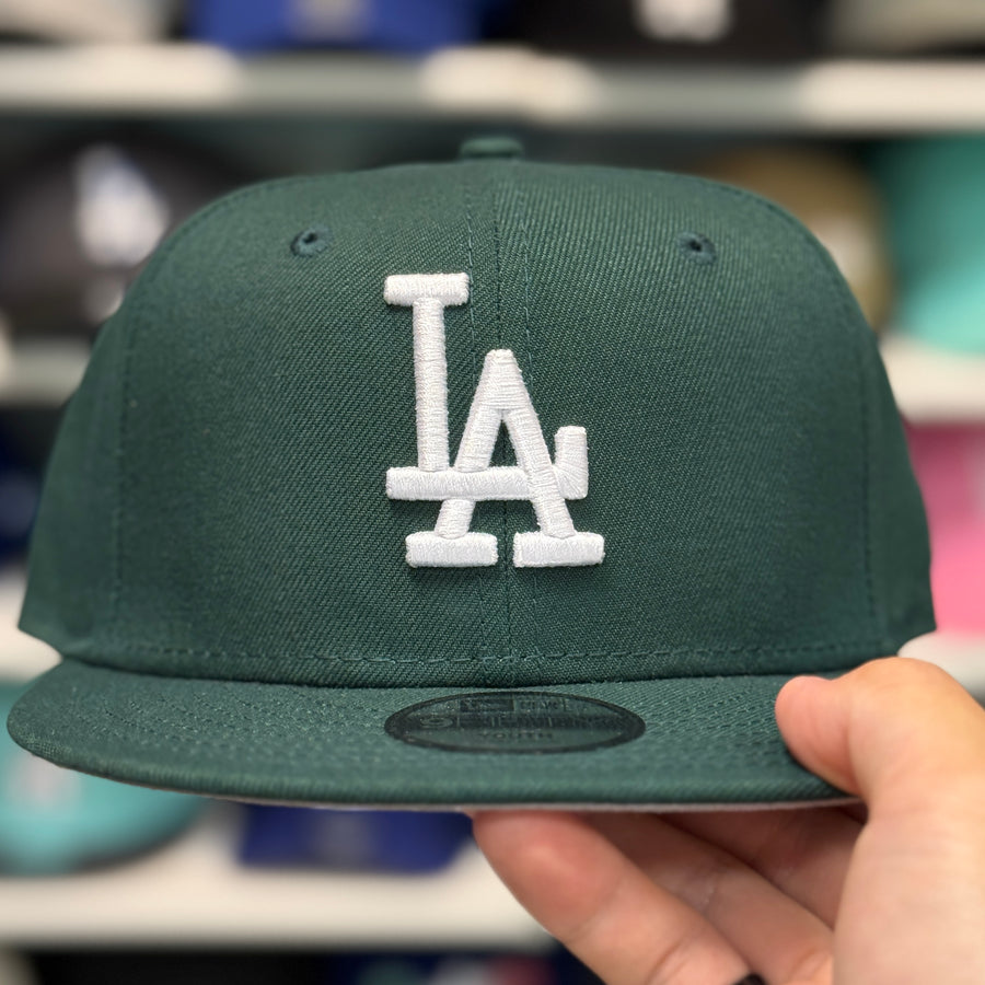 Youth New Era Los Angeles Dodgers Dark Green 9FIFTY Snapback - Product Image
