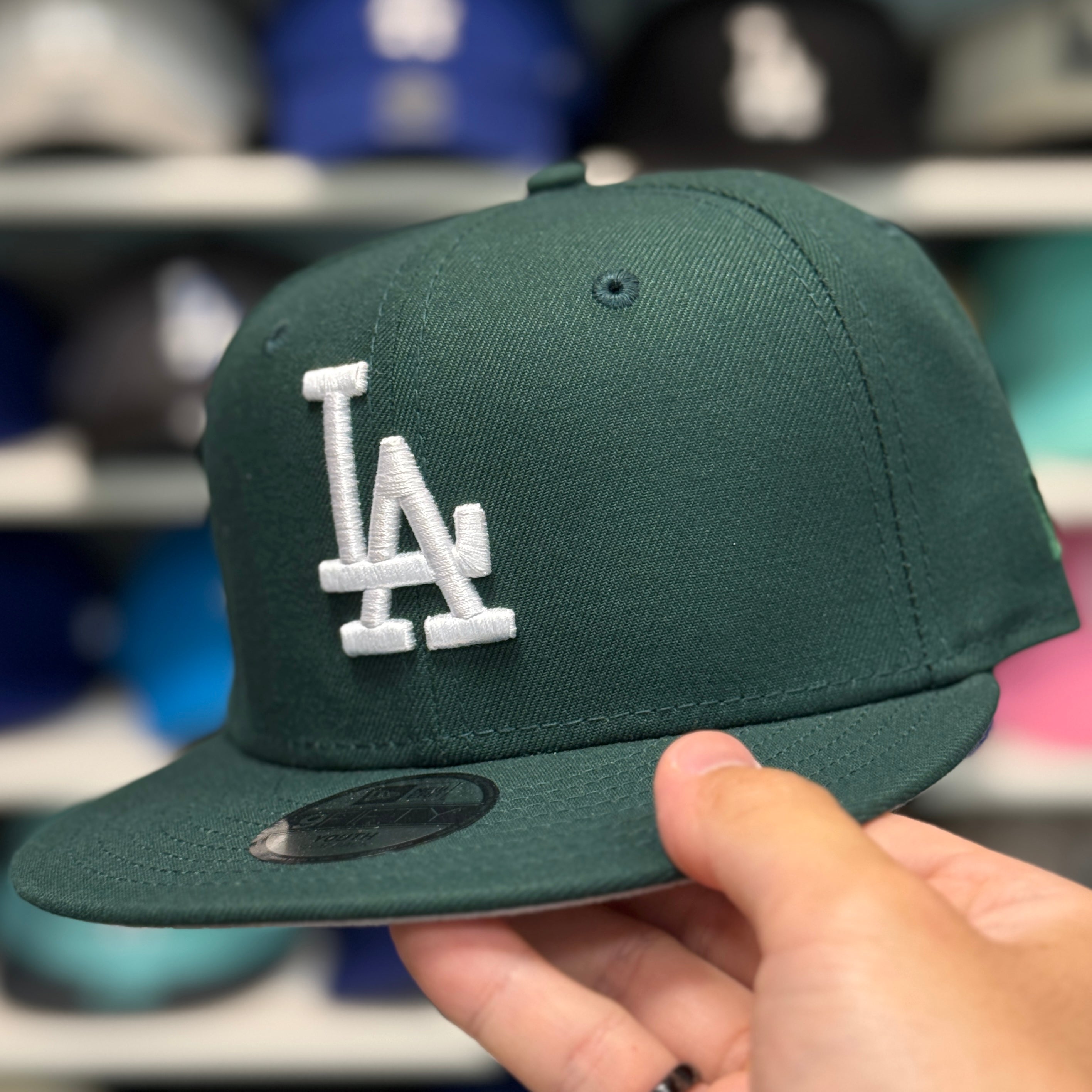 Youth New Era Los Angeles Dodgers Dark Green 9FIFTY Snapback - Product Image