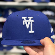 Youth New Era Los Angeles Dodgers 'Upside Down Logo' Blue 9FIFTY Snapback - Product Image
