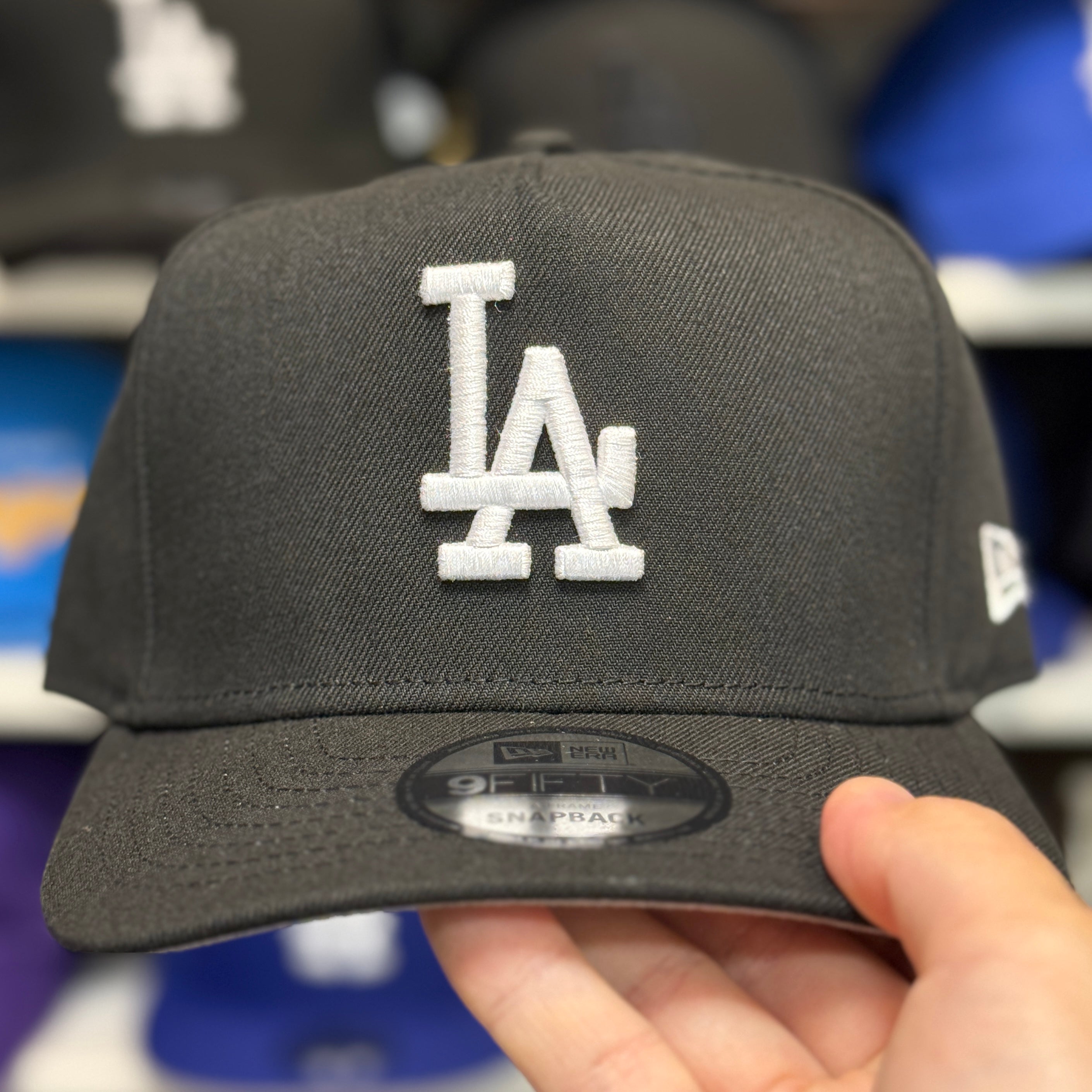 New Era Los Angeles Dodgers A-Frame Black 9FIFTY Snapback - Product Image