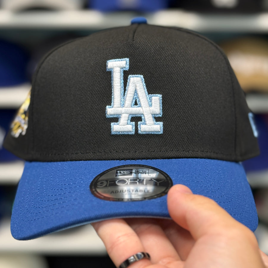 New Era Los Angeles Dodgers '40th Anniversary' A-Frame Black/Blue 9FORTY Snapback - Product Image