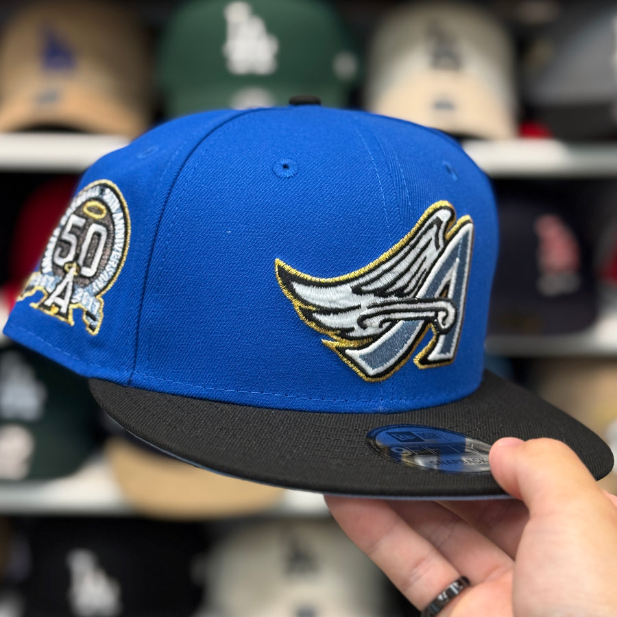 New Era Los Angeles Angels '50th Anniversary' Blue/Black 9FIFTY Snapback - Product Image
