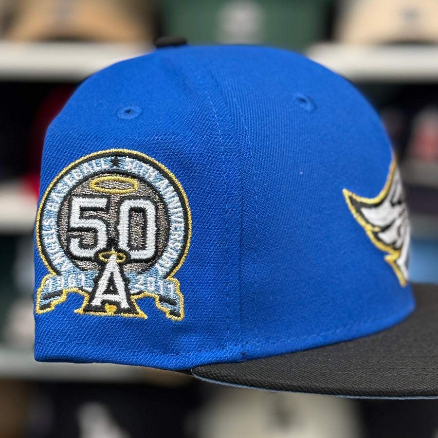 New Era Los Angeles Angels '50th Anniversary' Blue/Black 9FIFTY Snapback - Product Image