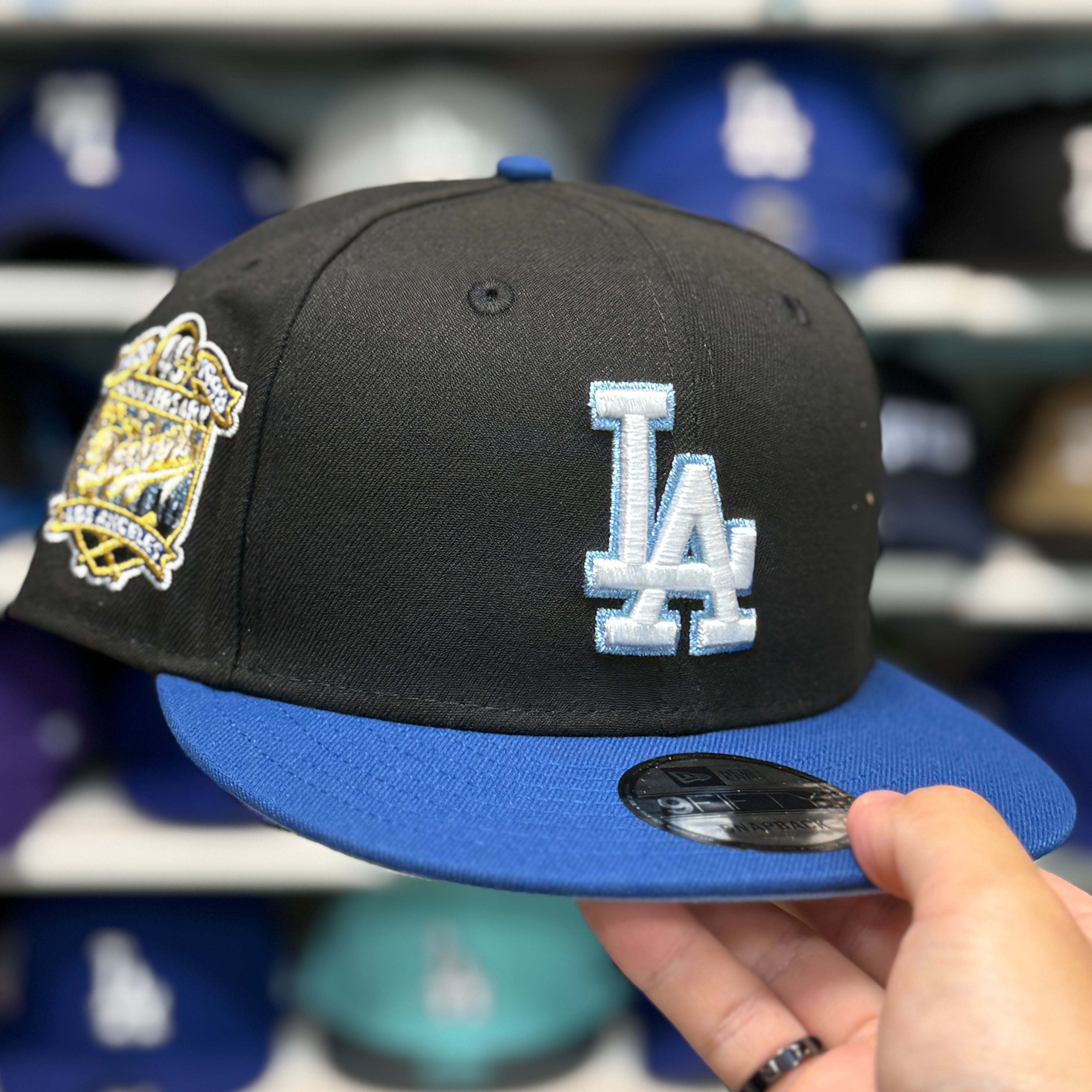 New Era Los Angeles Dodgers '40th Anniversary' Black/Blue 9FIFTY Snapback - Product Image