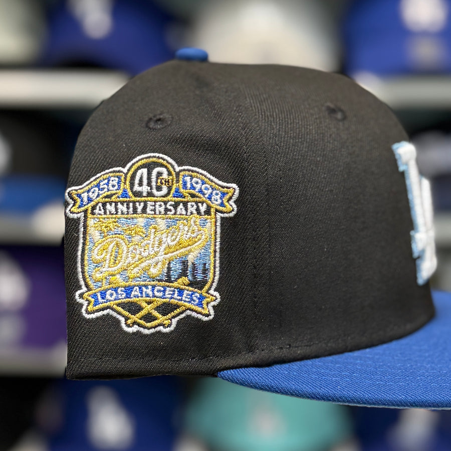 New Era Los Angeles Dodgers '40th Anniversary' Black/Blue 9FIFTY Snapback - Product Image