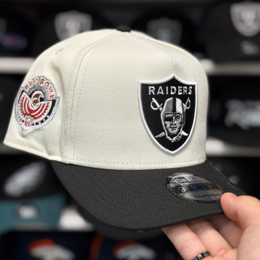 New Era Las Vegas Raiders 'Hawaiian Pro Bowl' A-Frame Creme/Black 9FIFTY Snapback