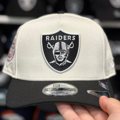 New Era Las Vegas Raiders 'Hawaiian Pro Bowl' A-Frame Creme/Black 9FIFTY Snapback