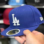 New Era Los Angeles Dodgers Kids Authentic Collection Blue 59FIFTY Fitted Hat - Product Image