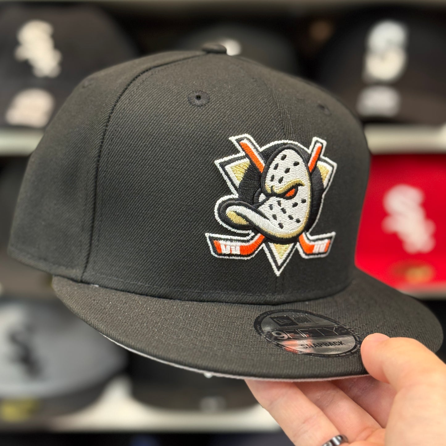 New Era Anaheim Ducks Black 9FIFTY Snapback - Product Image