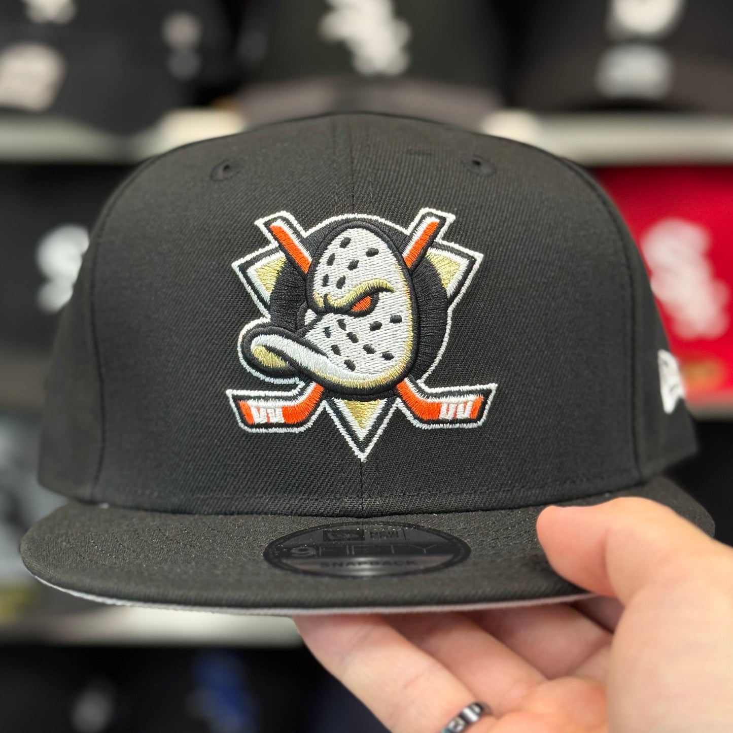 New Era Anaheim Ducks Black 9FIFTY Snapback - Product Image