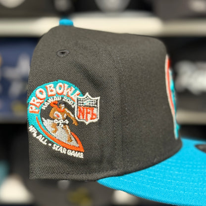 New Era Miami Dolphins '2001 Pro Bowl' A-Frame Black/Teal 9FIFTY Snapback