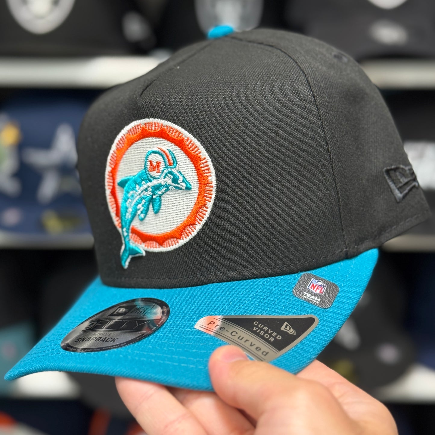 New Era Miami Dolphins '2001 Pro Bowl' A-Frame Black/Teal 9FIFTY Snapback