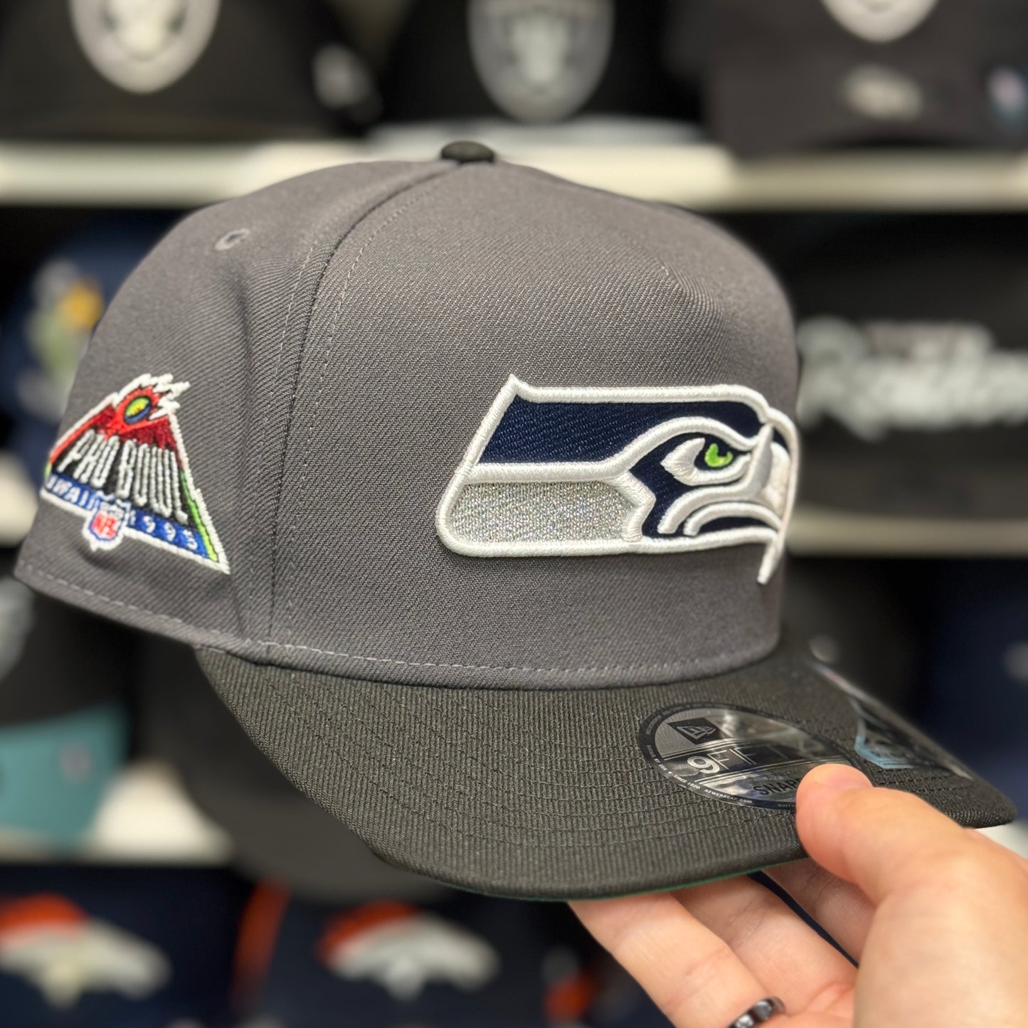 New Era Seattle Seahawks '1995 Pro Bowl' A-Frame Gray/Black 9FIFTY Snapback