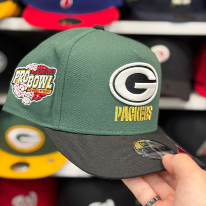 New Era Green Bay Packers '1999 Pro Bowl' A-Frame Green/Black 9FIFTY Snapback