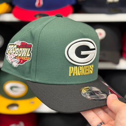 New Era Green Bay Packers '1999 Pro Bowl' A-Frame Green/Black 9FIFTY Snapback