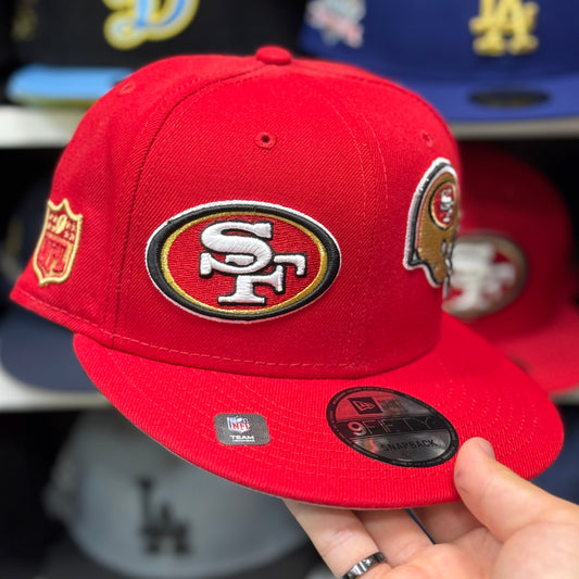 New Era San Francisco 49ers 'Dual Logo' 9FIFTY Snapback Red