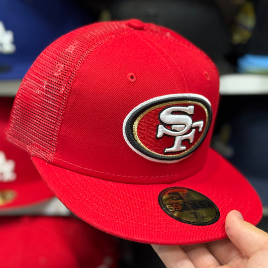 New Era San Francisco 49ers Trucker 59FIFTY Fitted Hat Red