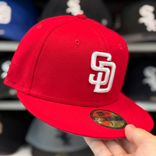 New Era San Diego Padres Red 59FIFTY Fitted Hat - Product Image