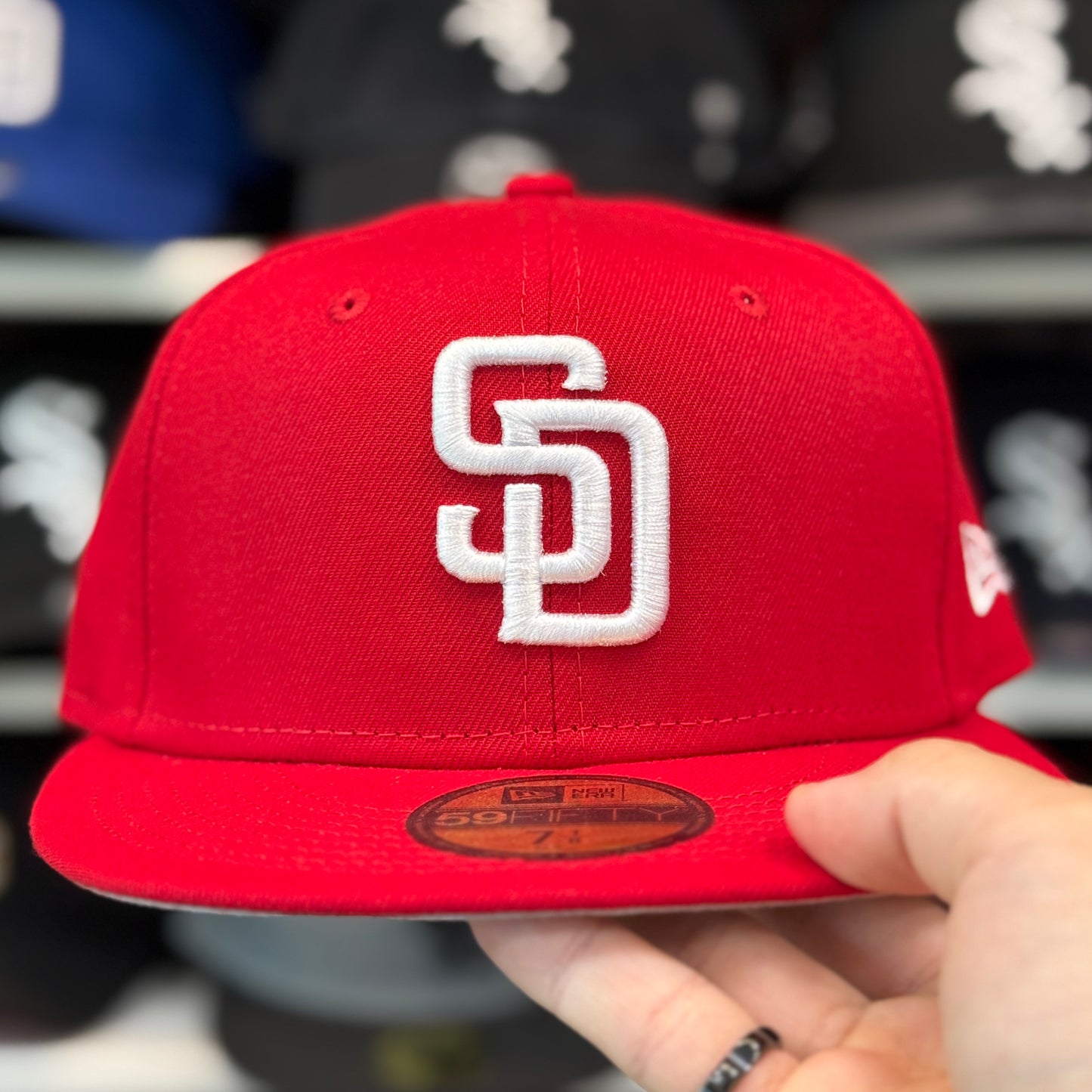 New Era San Diego Padres Red 59FIFTY Fitted Hat - Product Image