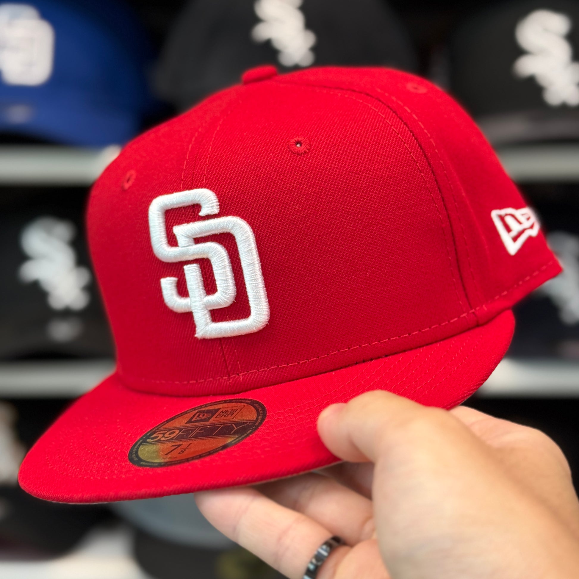 New Era San Diego Padres Red 59FIFTY Fitted Hat - Product Image