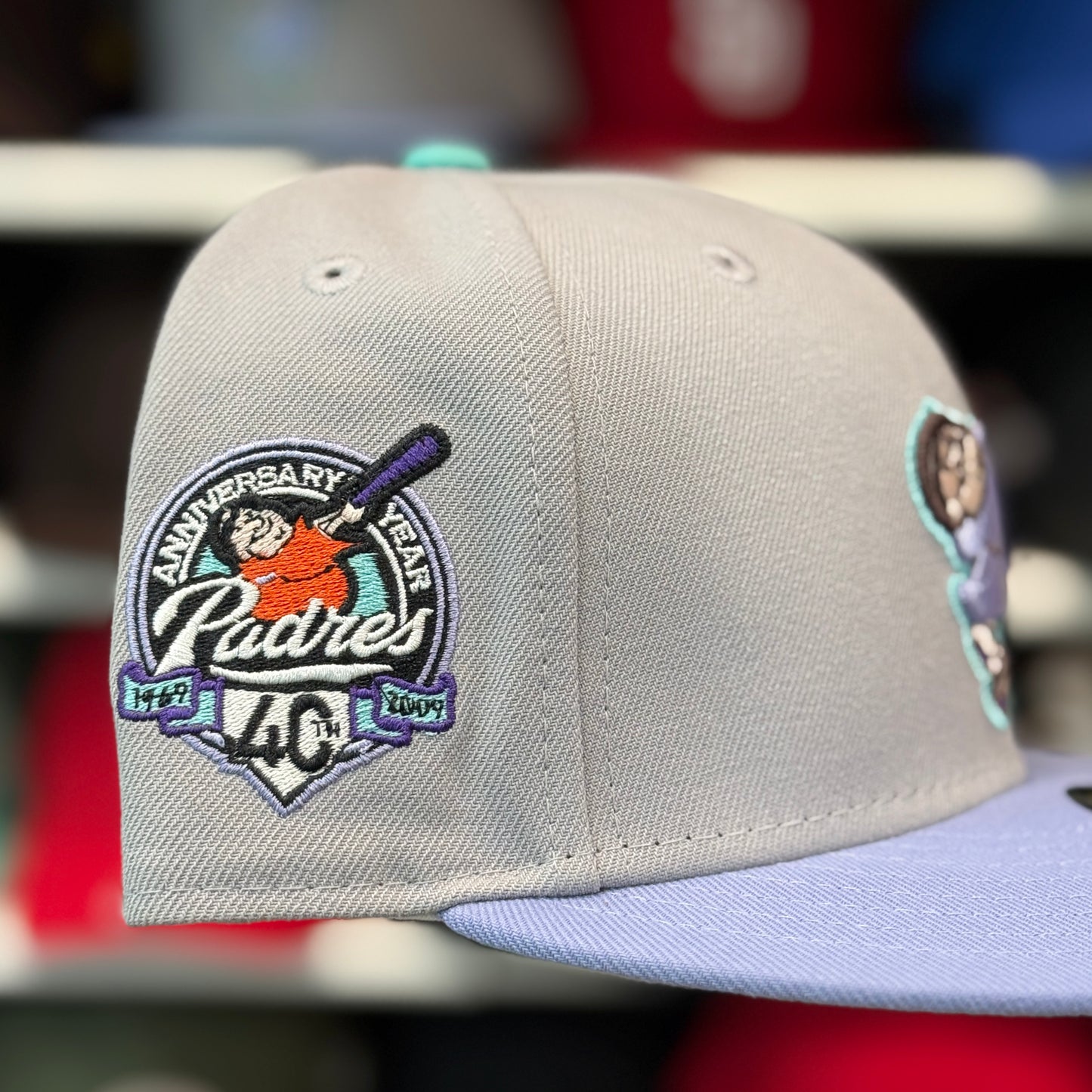 New Era San Diego Padres '40th Anniversary' Silver/Periwinkle 59FIFTY Fitted Hat - Product Image