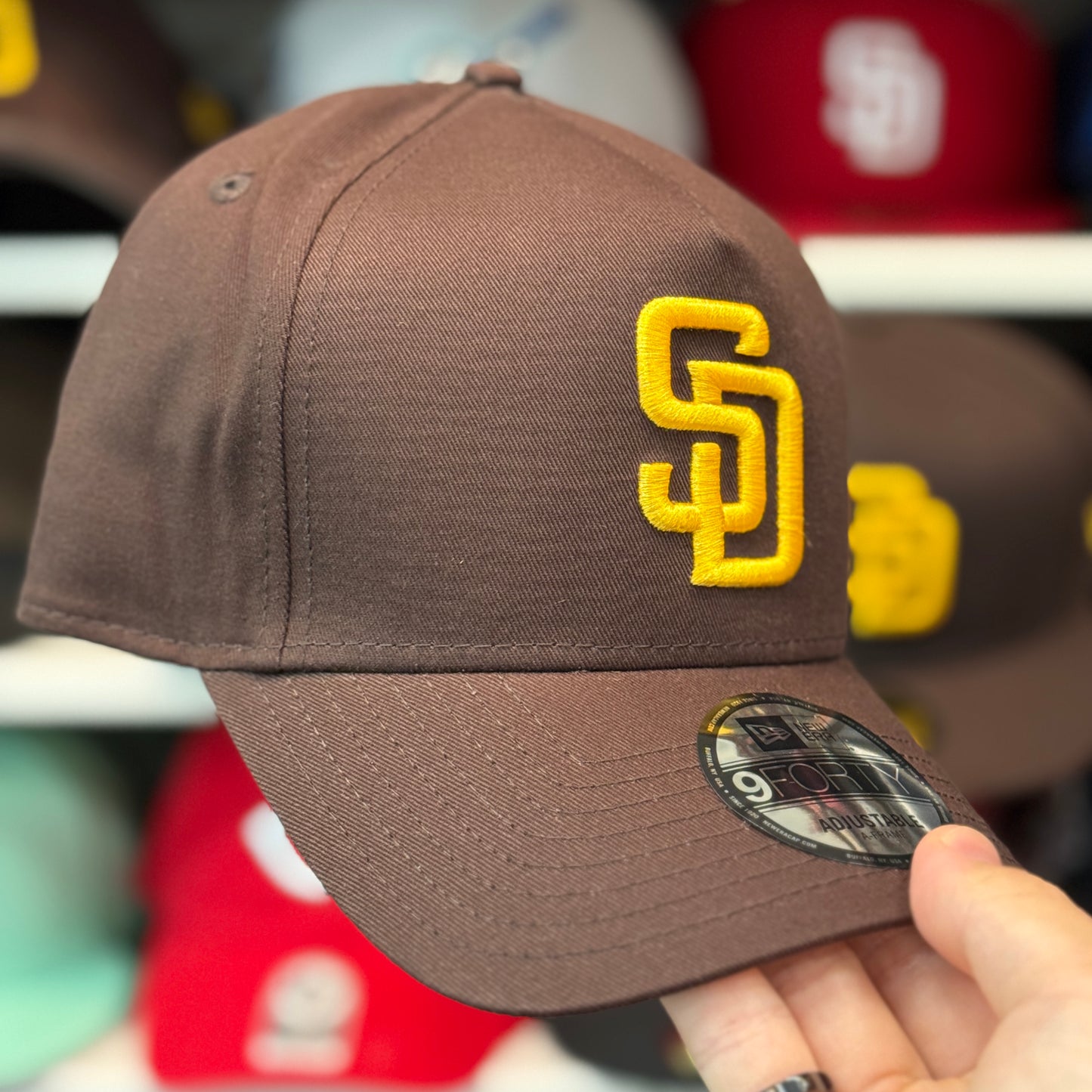 New Era San Diego Padres A-Frame Brown 9FORTY Snapback - Product Image
