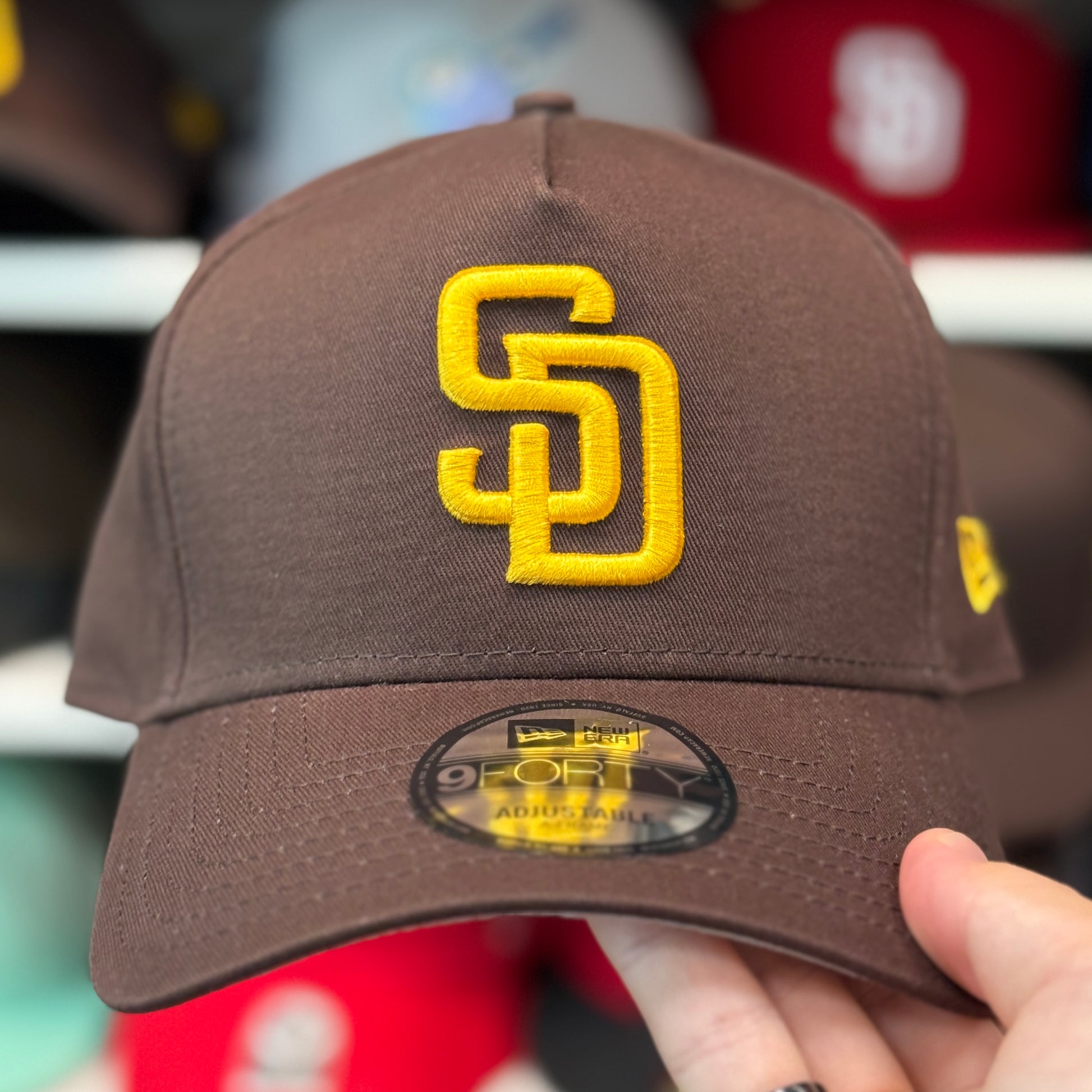 New Era San Diego Padres A-Frame Brown 9FORTY Snapback - Product Image