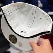 New Era Los Angeles Dodgers Stitch White 59FIFTY Fitted Hat - Product Image