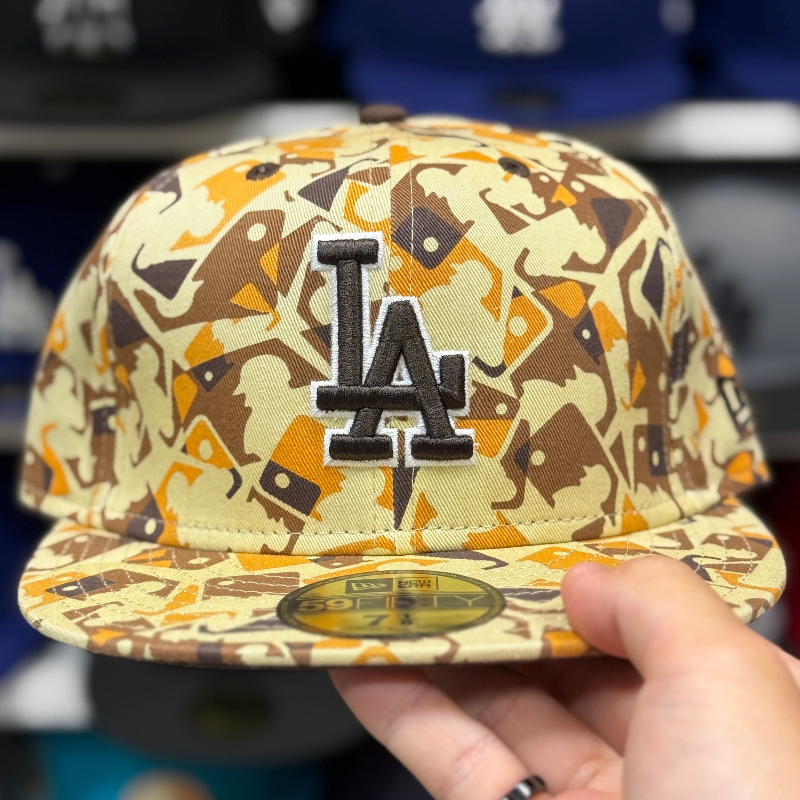 New Era Los Angeles Dodgers 'MLB All Over' Caramel 59FIFTY Fitted Hat - Product Image