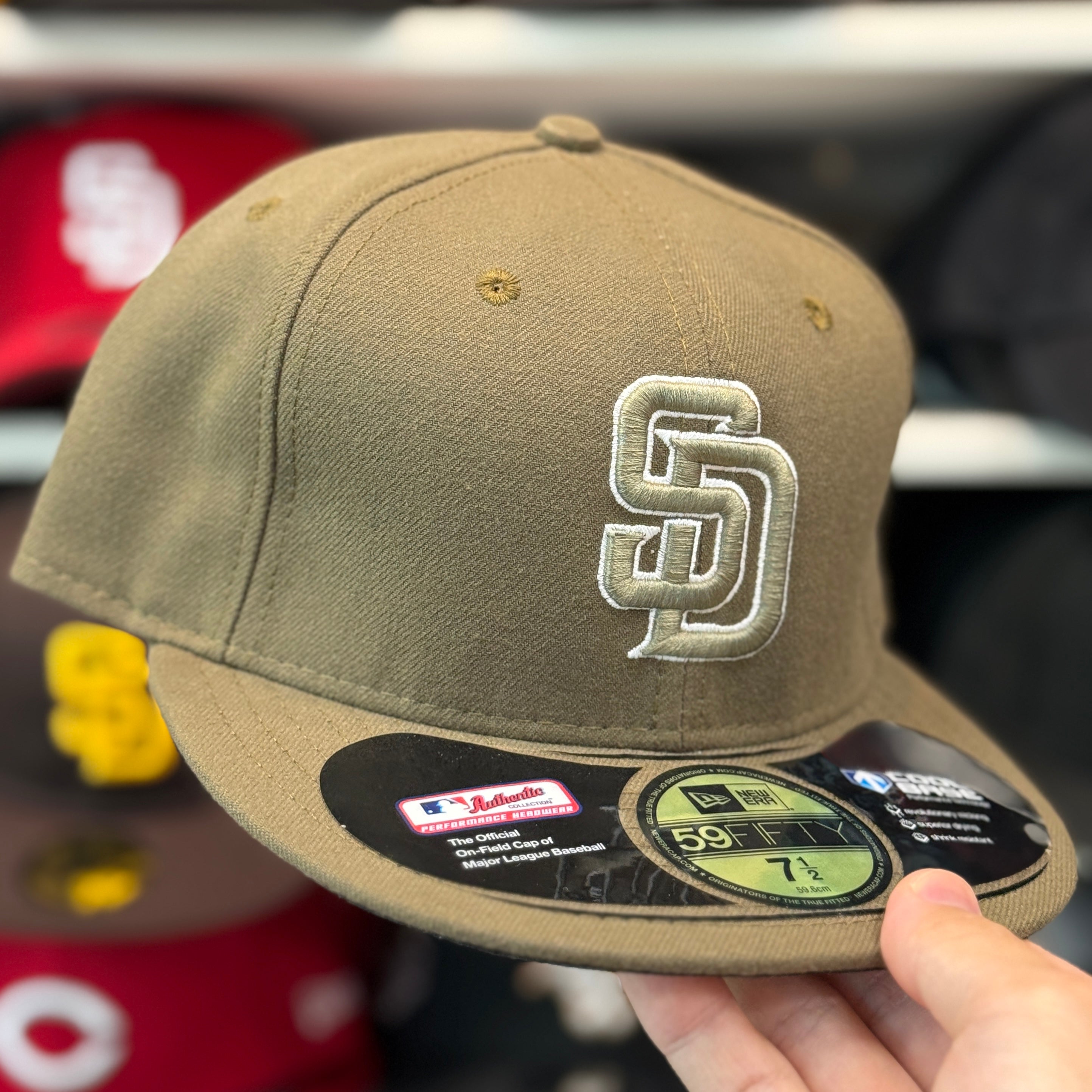 New Era San Diego Padres Olive 59FIFTY Fitted Hat - Product Image