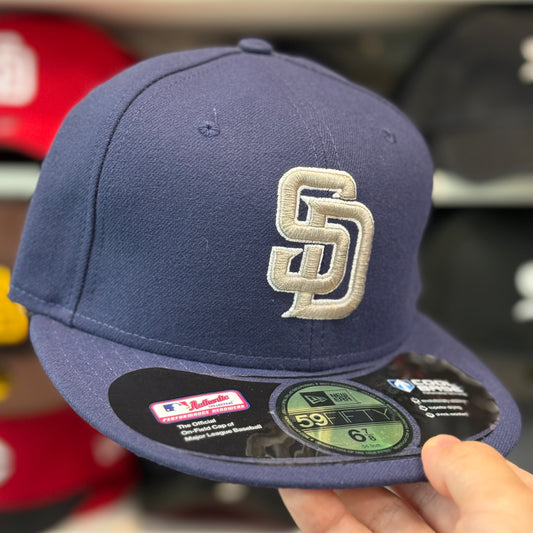 New Era San Diego Padres Navy Vintage 59FIFTY Fitted Hat - Product Image