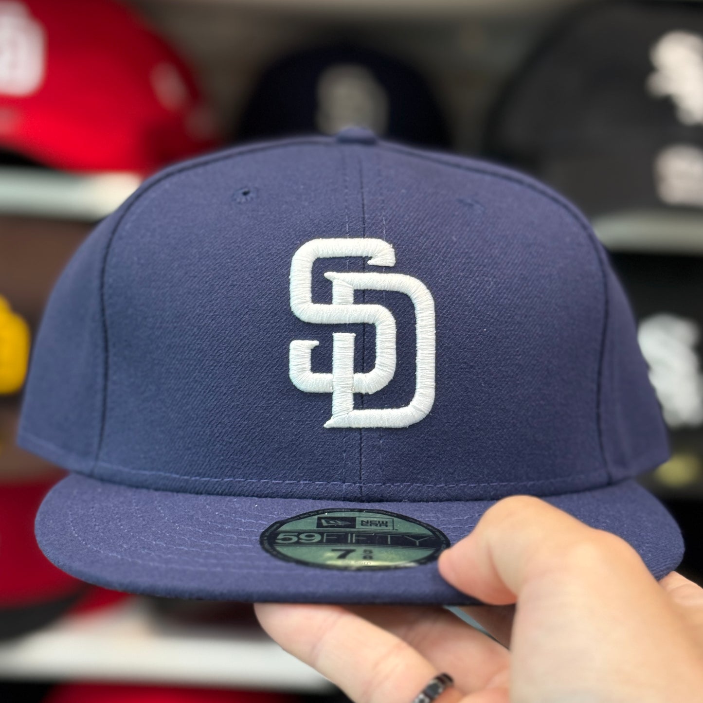 New Era San Diego Padres Navy 59FIFTY Fitted Hat - Product Image