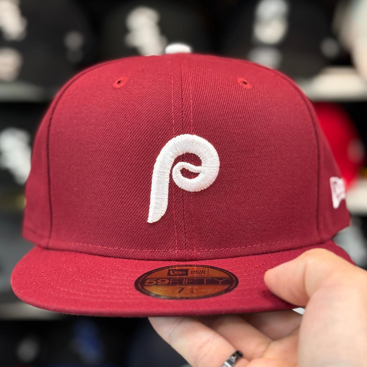 New Era Philadelphia Phillies Dark Red 59FIFTY Fitted Hat - Product Image