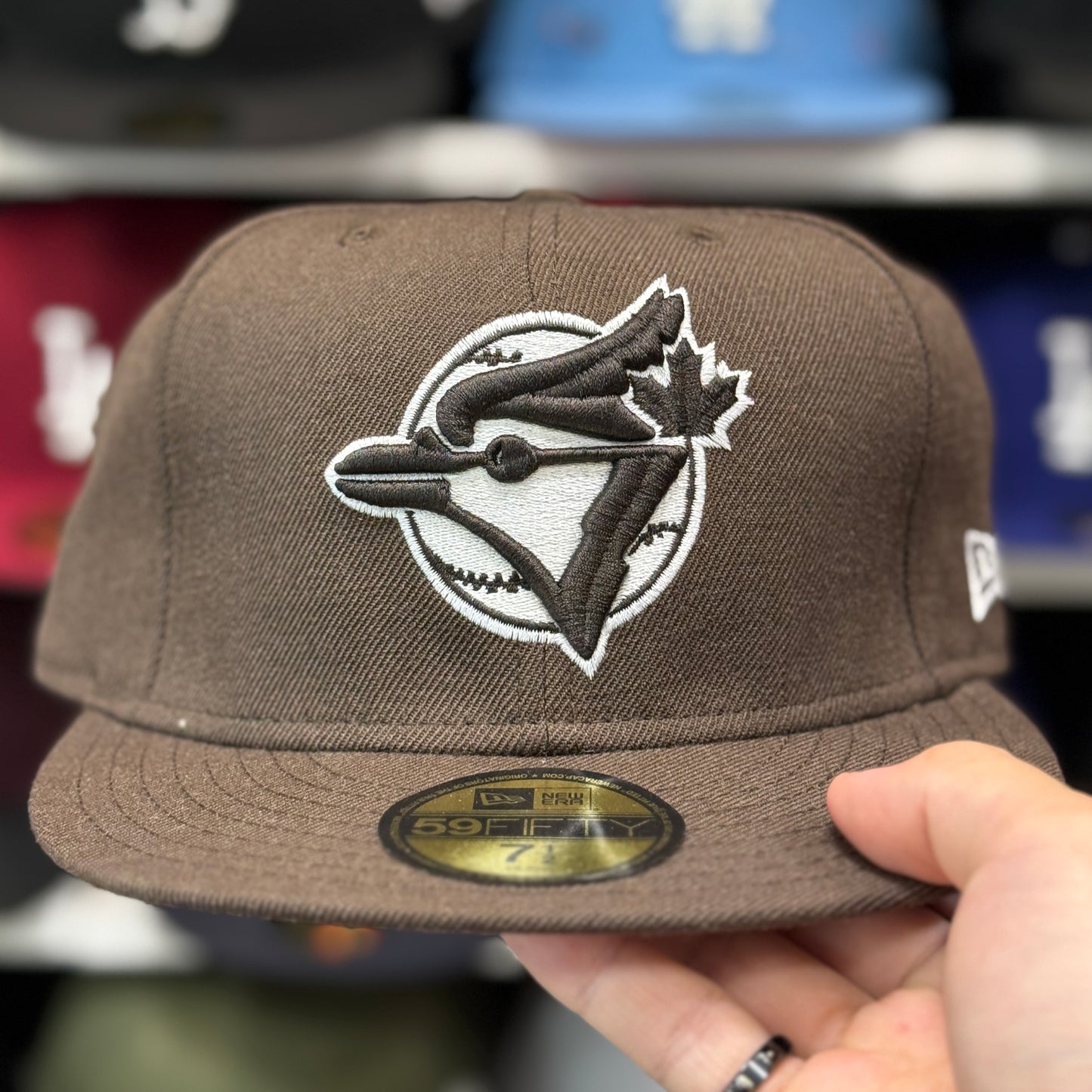 New Era Toronto Blue Jays Brown 59FIFTY Fitted Hat | Size 7 5/8 - Product Image
