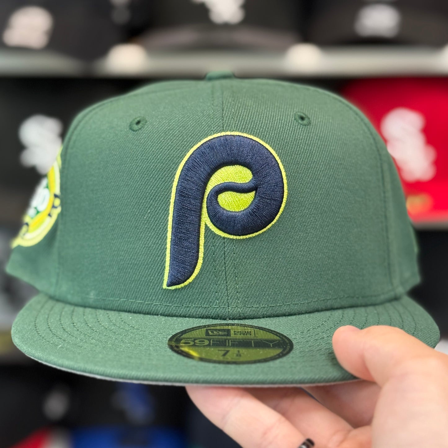 New Era Philadelphia Phillies '100th Anniversary' Green 59FIFTY Fitted Hat - Product Image