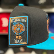 Boston Celtics '50th Anniversary' Black/Blue Mitchell & Ness Snapback - Product Image