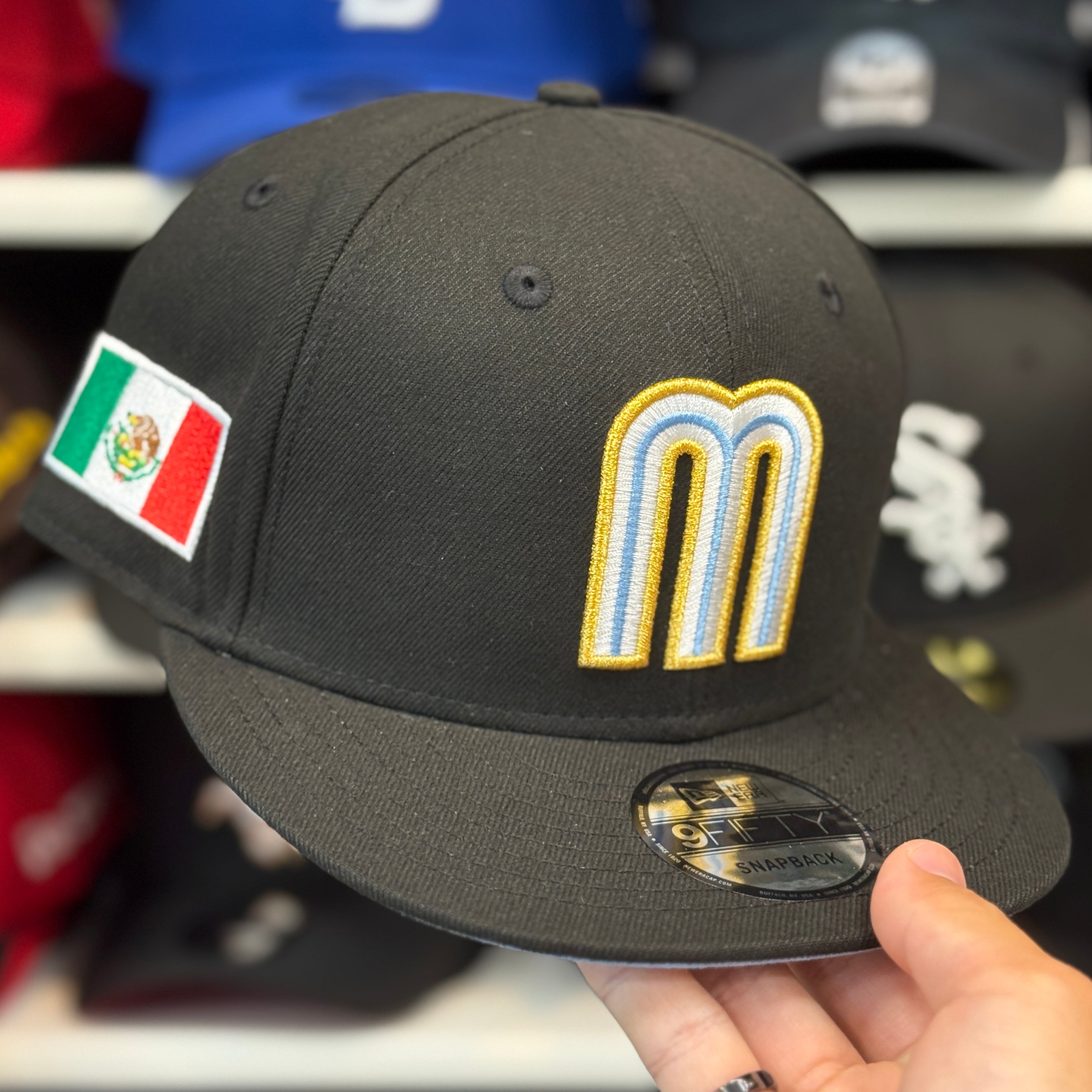 New Era Mexico World Baseball Classics Black 9FIFTY Snapback - Product Image