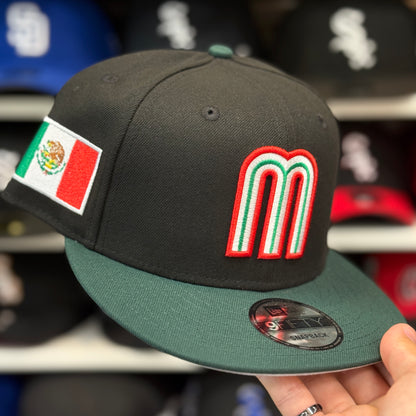 New Era Mexico WBC World Baseball Classic 9FIFTY Snapback Black/Green