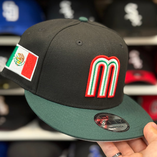 New Era Mexico WBC World Baseball Classic 9FIFTY Snapback Black/Green