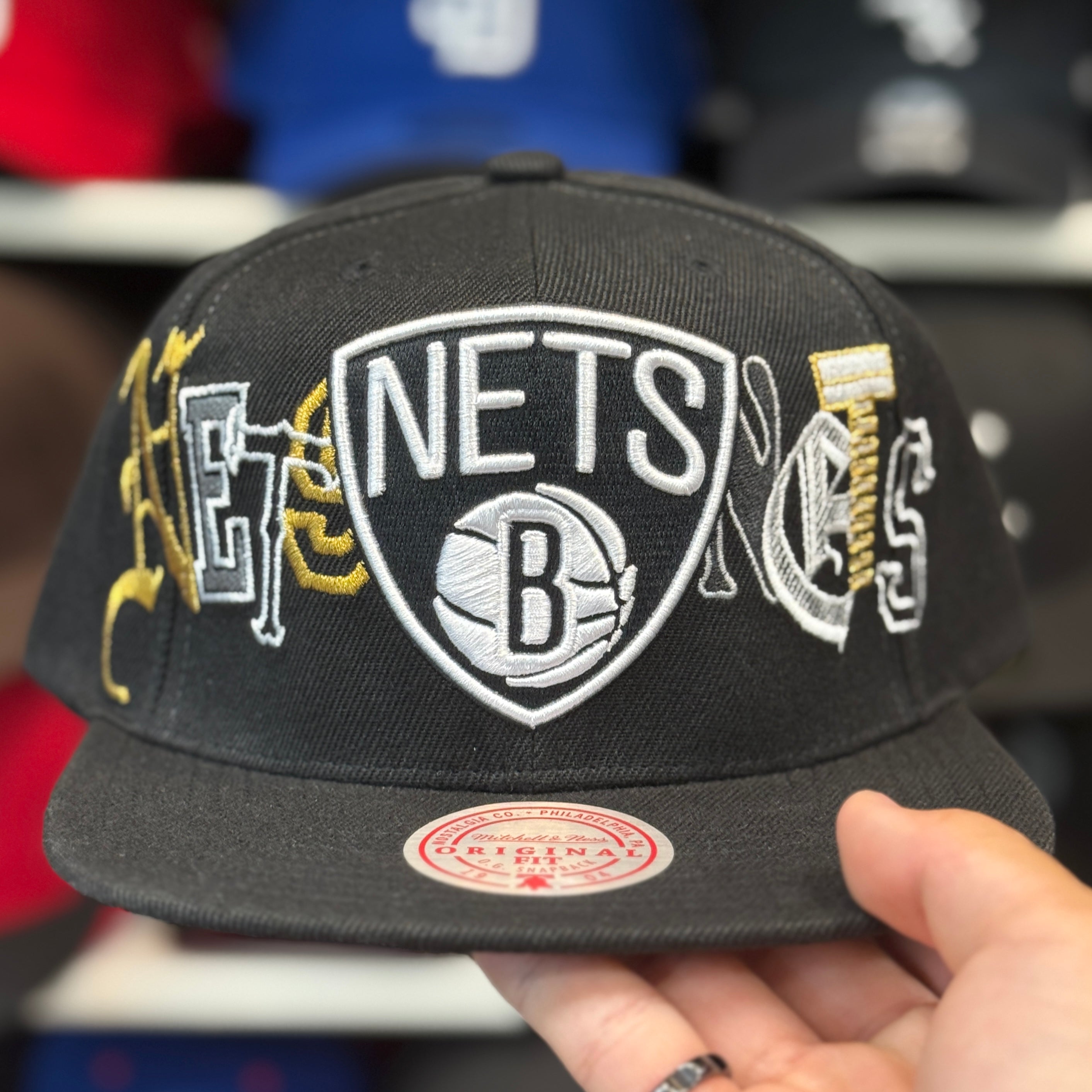 Brooklyn Nets 'Special Font Pack' Multicolor Mitchell & Ness Snapback - Product Image