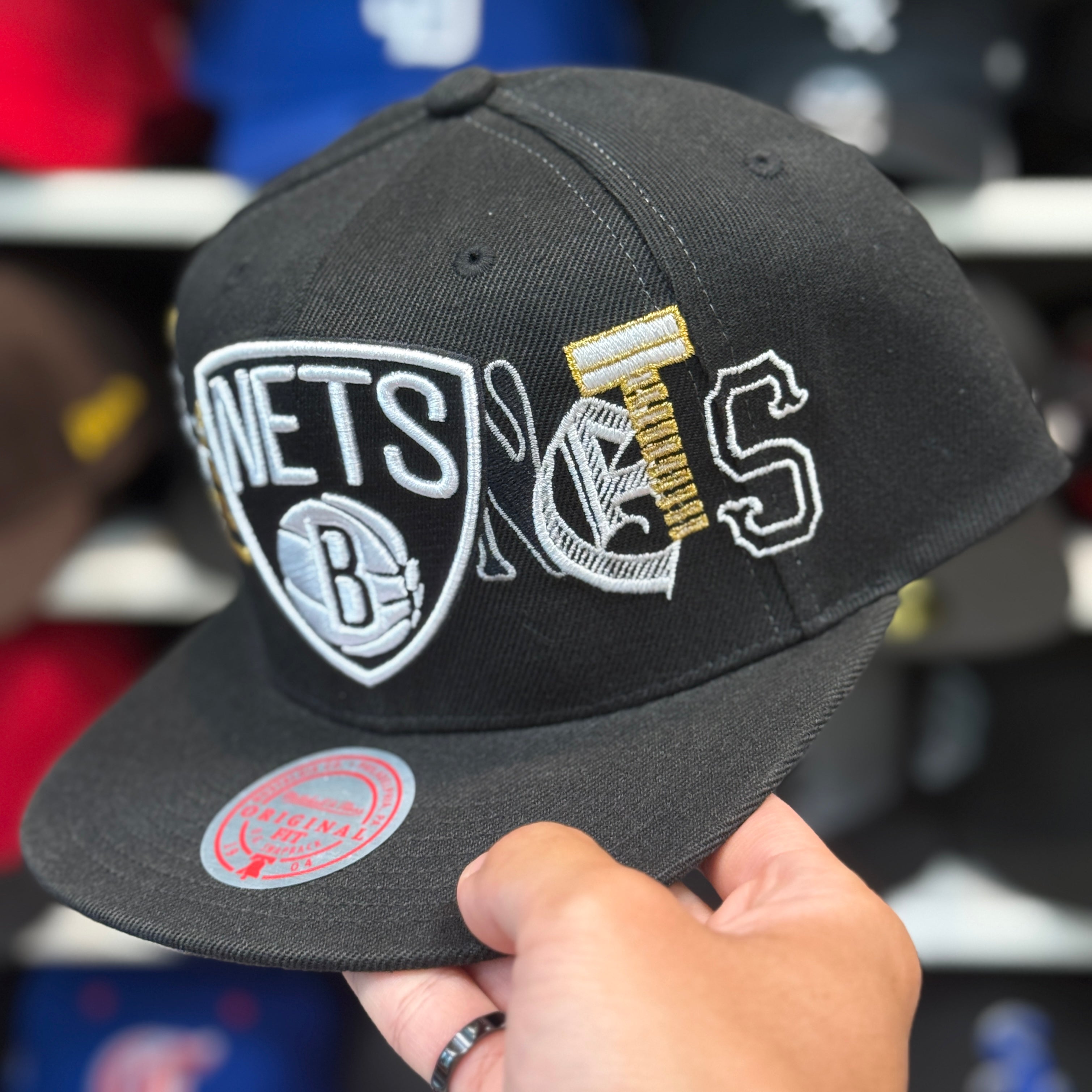 Brooklyn Nets 'Special Font Pack' Multicolor Mitchell & Ness Snapback - Product Image