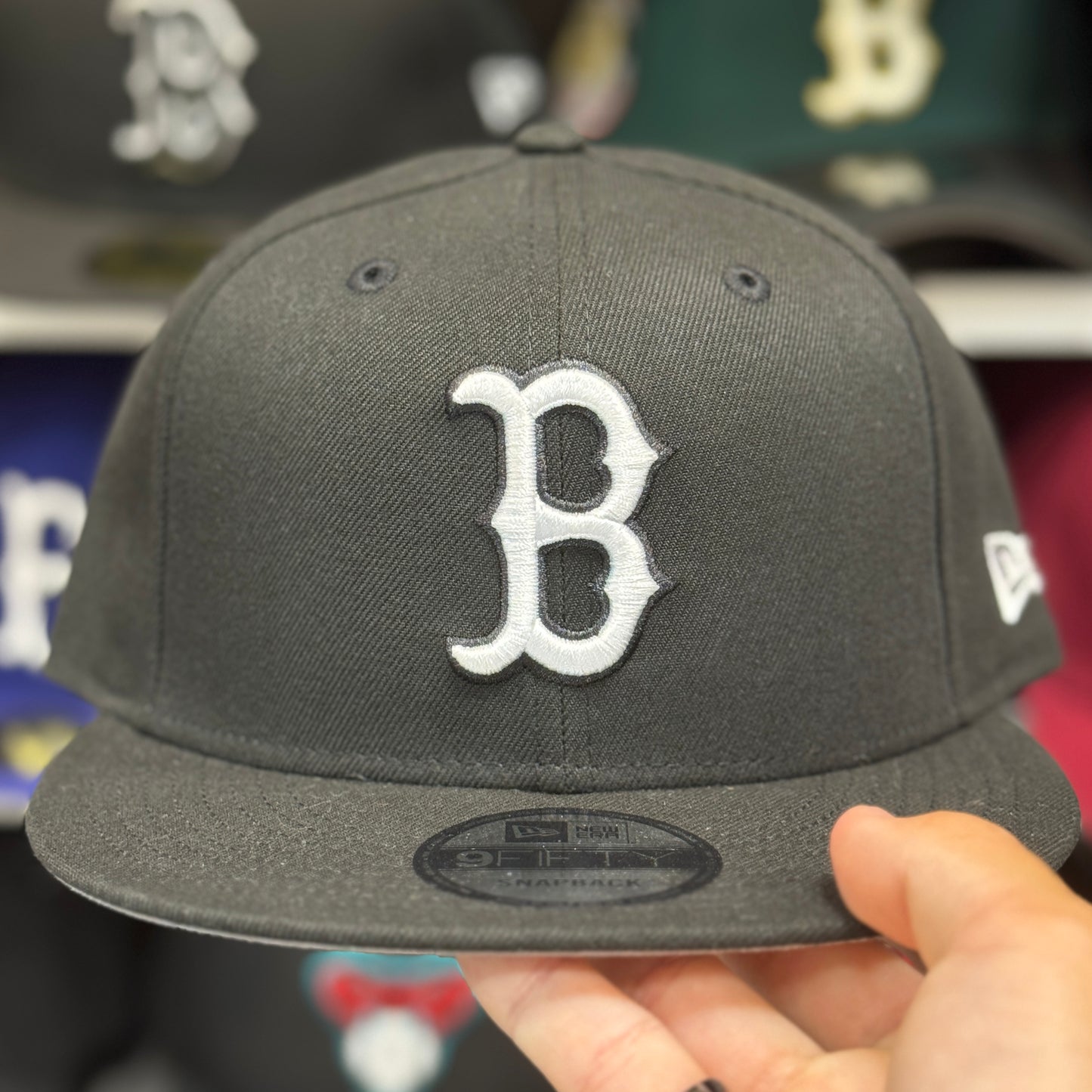 New Era Boston Red Sox Black/White 9FIFTY Snapback