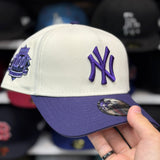 New Era New York Yankees '100th Anniversary' A-Frame Creme/Purple 9FORTY Snapback