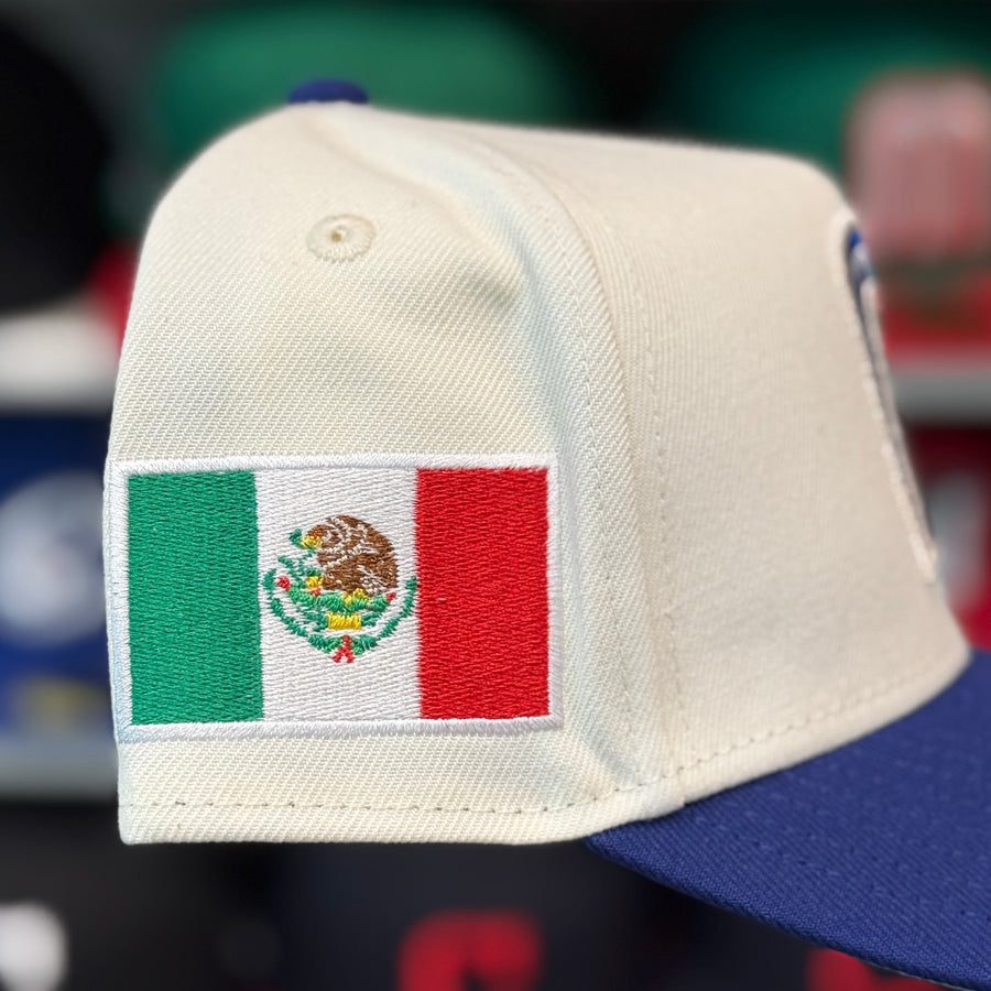 New Era Mexico World Baseball Classics A-Frame Creme/Blue 9FORTY Snapback