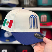 New Era Mexico World Baseball Classics A-Frame Creme/Blue 9FORTY Snapback