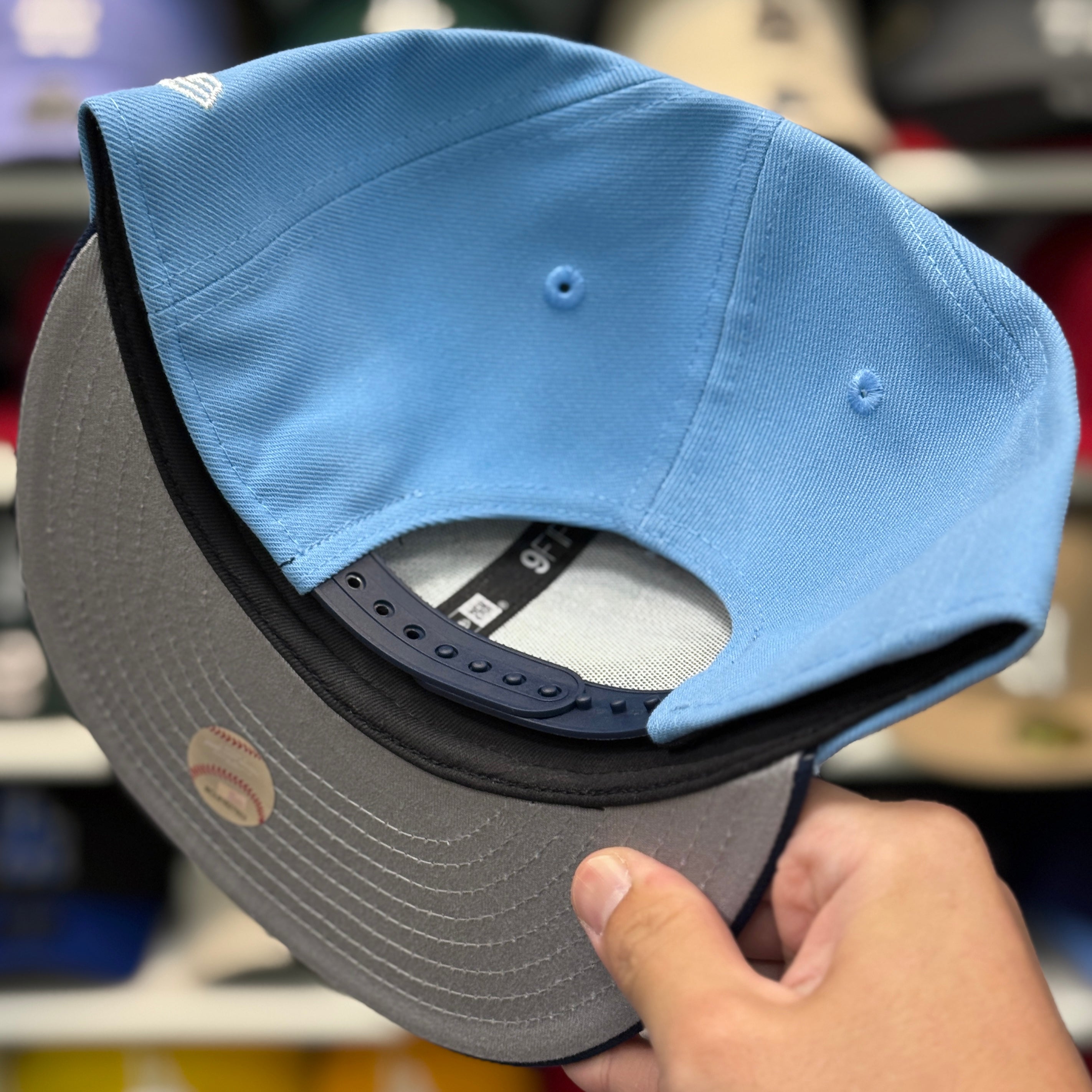 New Era Los Angeles Angels '50th Anniversary' Baby Blue/Navy 9FIFTY Snapback