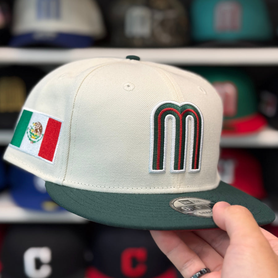 New Era Mexico World Baseball Classics Creme/Green 9FIFTY Snapback