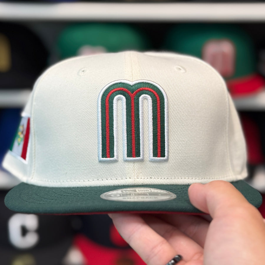 New Era Mexico World Baseball Classics Creme/Green 9FIFTY Snapback