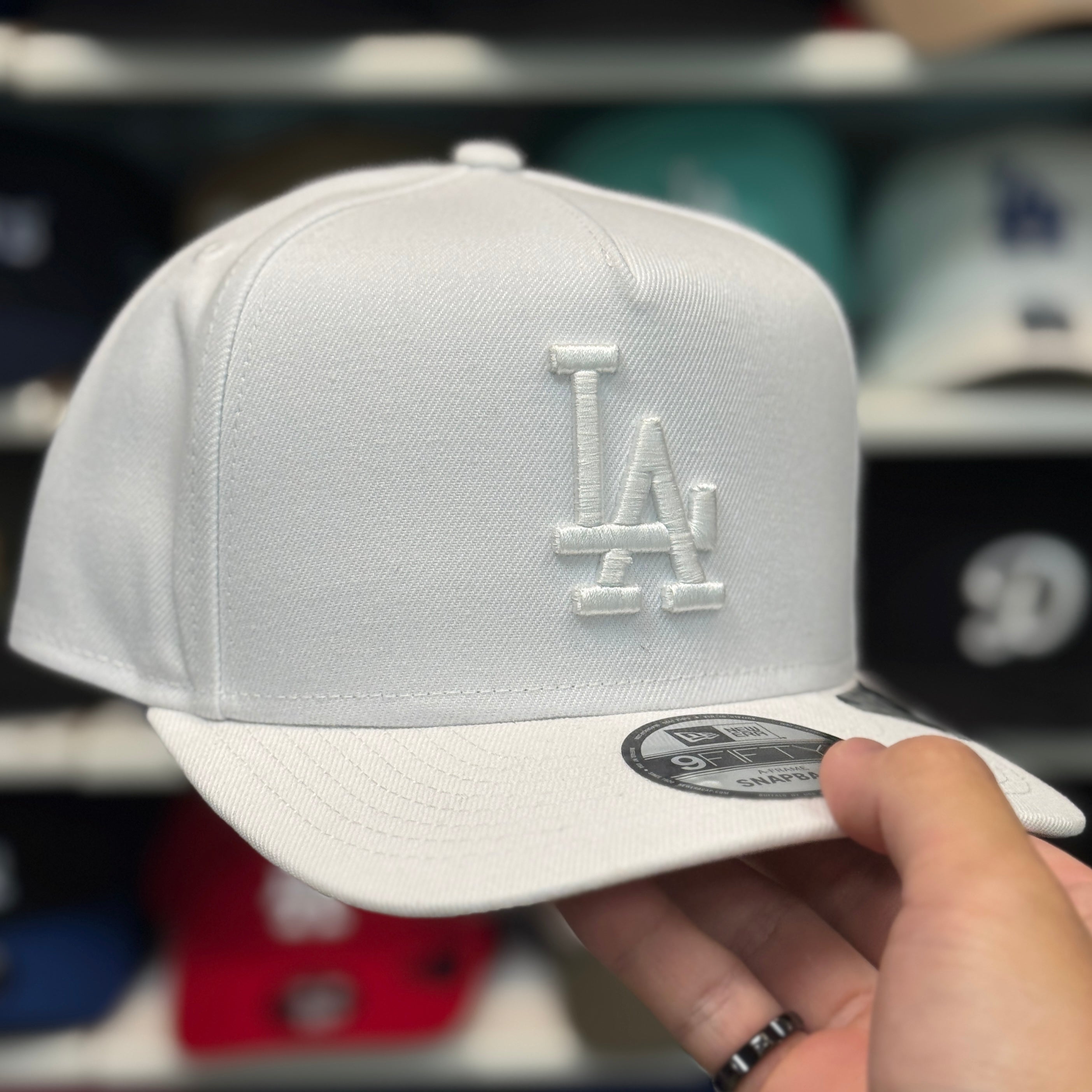 New Era Los Angeles Dodgers A-Frame White 9FIFTY Snapback - Product Image