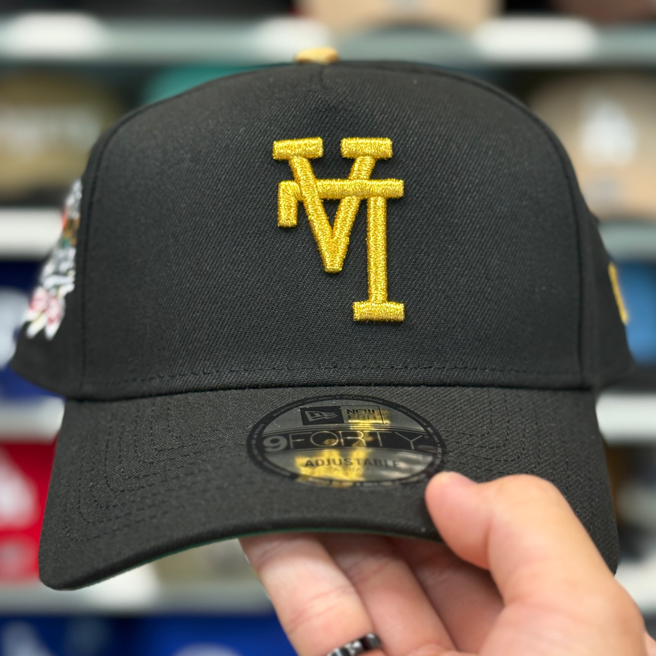 New Era Los Angeles Dodgers Upside Down Logo '100th Anniversary' A-Frame Black 9FORTY Snapback - Product Image